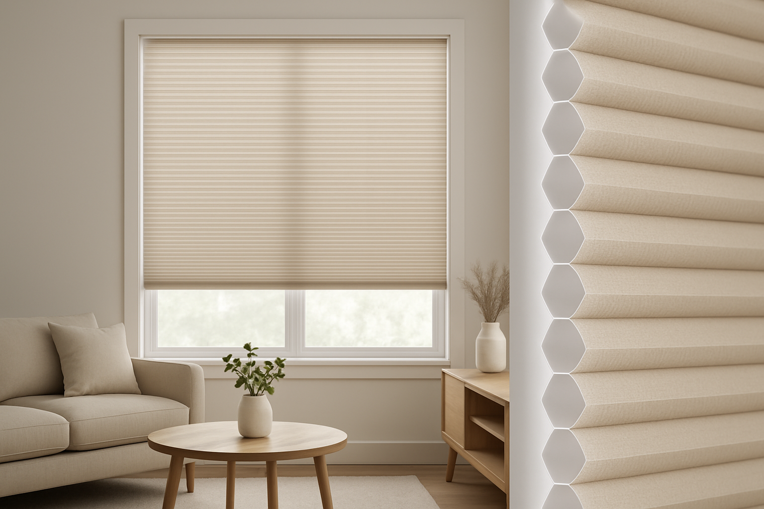 Honeycomb Blinds also called Cell Blinds